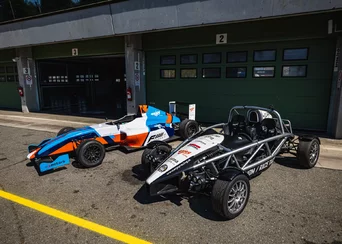2 in 1: Driving in Ariel Atom vs. Formula F4 at Masaryk Circuit