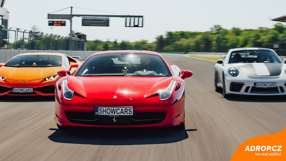 Jízda v supersportu Ferrari 458 na Masarykově okruhu