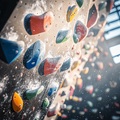 Individueller Kletterparcours an künstlicher Wand
