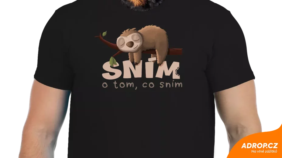 Vtipné tričko Bastard: Sním o tom, co sním