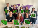 Course of making moss paintings