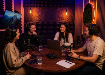 Moderátorem vlastního podcastu v profesionálním studiu