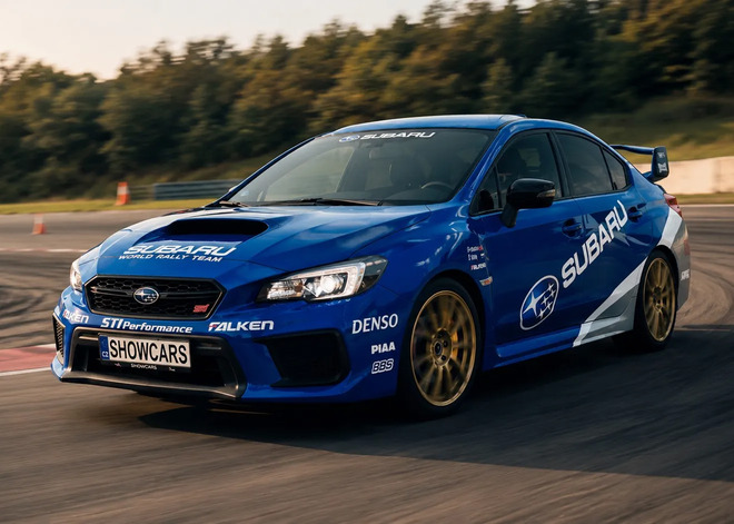 Jízda v Subaru Impreza WRX STI na polygonu Most
