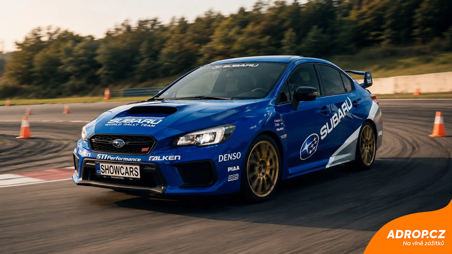 Jízda v Subaru Impreza WRX STI na polygonu Most