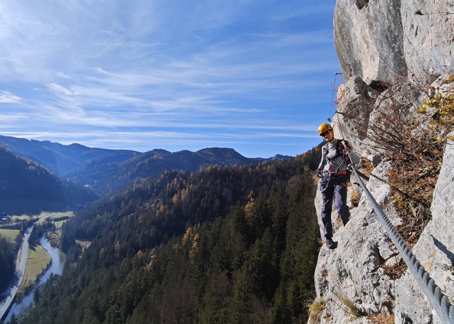 Ferraty Spielmäuer a Falkenstein s instruktorem, Rakousko