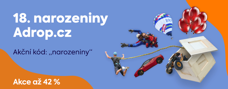 Adrop slaví 18. narozeniny: Oslavte plnoletost akčními cenami až -42 % Adrop slaví 18. narozeniny: Oslavte plnoletost akčními cenami až -42 %