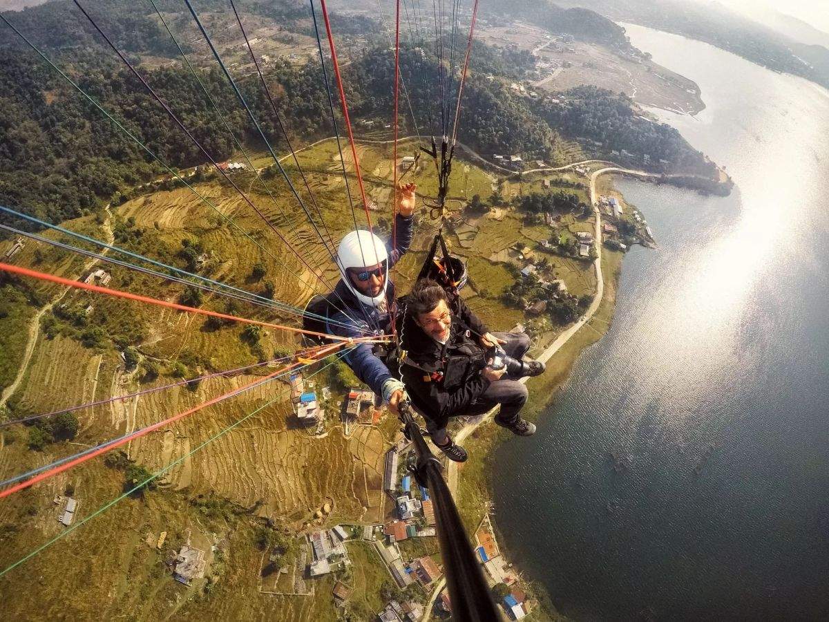 Paragliding v tandemu
