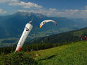 Tandem paragliding