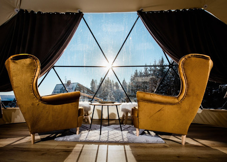 Glamping v Beskydách s wellness a raňajkami