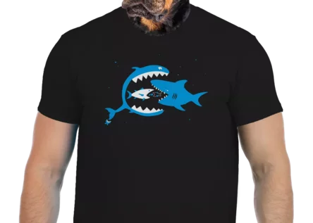 Vtipné tričko Bastard: Rybky