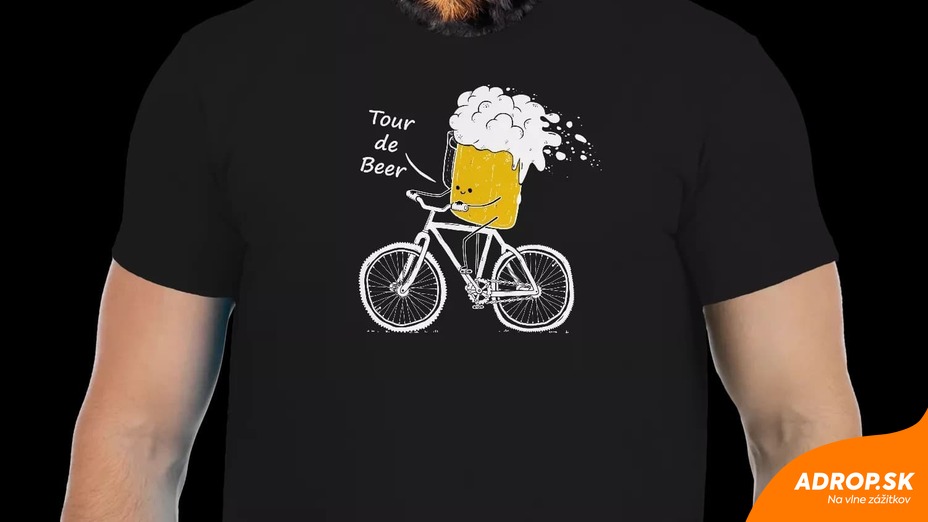 Vtipné tričko Bastard: Tour de beer