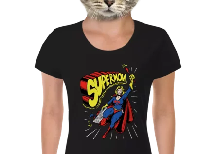 Vtipné tričko Bastard: SUPERMOM
