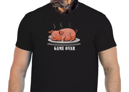 Vtipné tričko Bastard: GAME OVAR