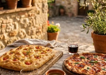 Kurz prípravy rímskej focaccie a chrumkavej pizze