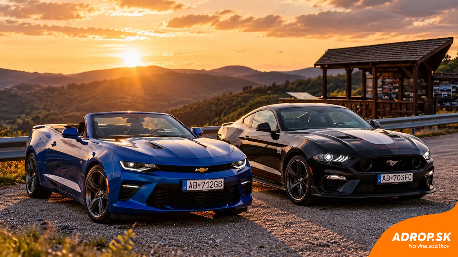 Zážitková jazda na Ford Mustang alebo Chevrolet Camaro