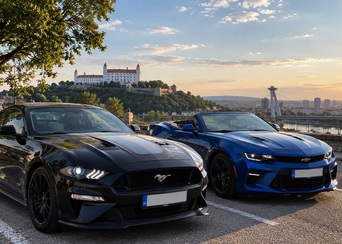 Prenájom Ford Mustang alebo Chevrolet Camaro