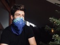 Antivírusový nákrčník na podporu CF Hero: modrý