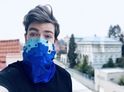 Antivírusový nákrčník na podporu CF Hero: modrý